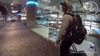 Cock-tease on a plane