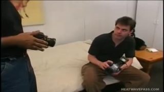 Blonde ebony midget threesome