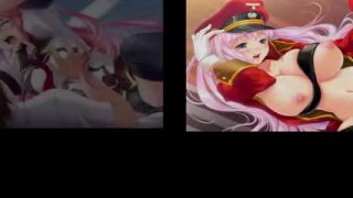 Beautiful hentai babes getting their pussies crushed