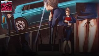 Porn comic book, submissive employee and the bossy couple
