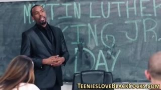 Horny student chick wants to fuck with her BBC teacher