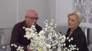 Mature couple has sex while the kids are away