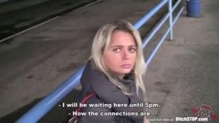 Blonde chick picked up and fucked