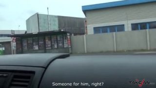 Big booty chick fucked in a van