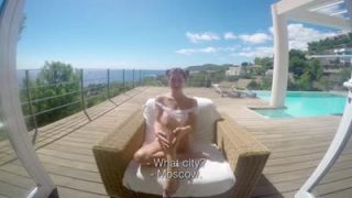 Russian hottie Ally gives a private interview