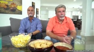Old man fucks his friend’s teen daughter