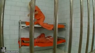 Lesbo fuck in the prison cell
