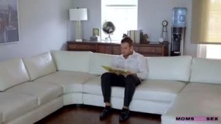 Mother helps young couple by joining them in a hot threesome