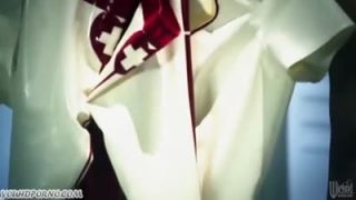 Slutty nurse Asa Akira in hot shower scene