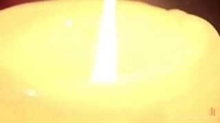 Cute blonde is being offered as a virgin sacrifice in a satanic ritual