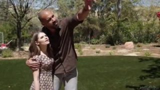 Foster dad comforts her daughter with a cock in her mouth