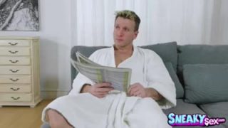 Sucking and fucking in front of the wife
