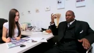 Sasha Grey – Secretary gets fucked by big black cock
