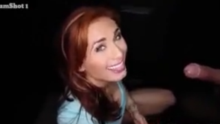 Redhead Alexa masters the glory hole