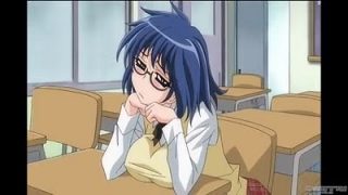 Lucky dude in hot threesome with two busty hentai babes