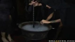 Three witches and two noble cocks