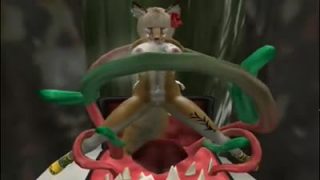 Hot vixen fucked by tentacles