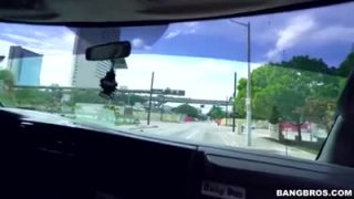 Sweet black ass was fucked in the bus