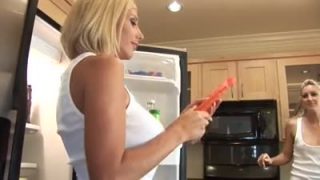 Lesbian food play
