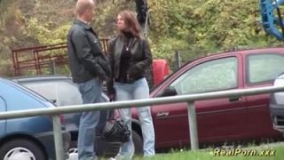 German milf fucks for money