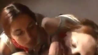 Bisexual threesome with french girl scouts