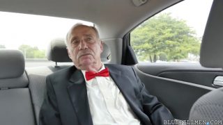 Old men put their cocks in slim brunette