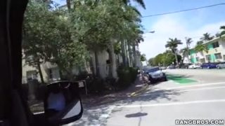 Blonde fucked in the car
