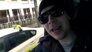 Sexy big-titted German babe sucks and fucks in the car