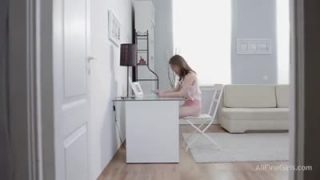Beautiful Evelina takes a break for a hot fuck