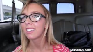 Rat faced teen rides the bangbus