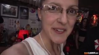 Dirty group sex in bar