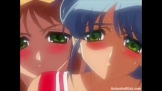 Sexy Hentai cartoon girls licks each other hairy pussies