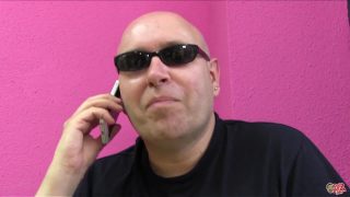 Chick with eyepatch fucks small dick and gets a bukkake