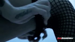 Tattooed hottie Karmen Karma gets a serious pounding