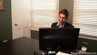 Hot secretary fucks her boss