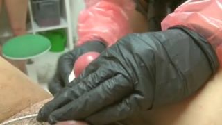 Tied cock and male ass pegging