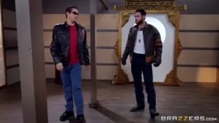 Mystique is double teamed by Cyclops and Wolverine