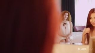 Heidi and Misty cross their pussies