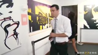 A happy guy has sex with Ava Addams and Lisa Ann