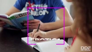 Russian teen sucking a cock