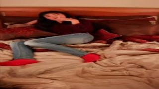 Sexy Asian sissy does striptease