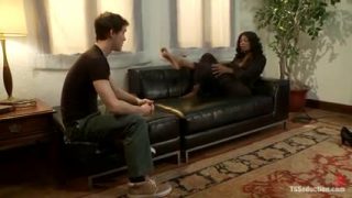 Sexy tranny Natassia Dream destroys white guy’s ass