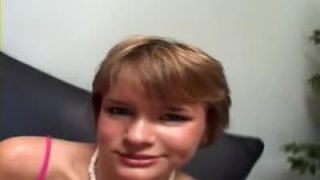 Claire Robbins cum glazes her pretty face