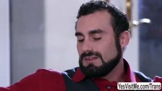 TS Mandy gets ass fucked by Jaxton