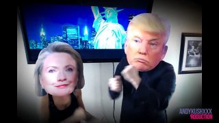 Donald Trump and Hillary Clinton fucking